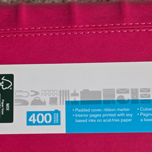 Faux leather pink notebook journal - Picture 6 of 6